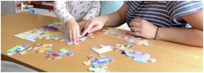 Natural Variability in Parent-Child Puzzle Play at Home
